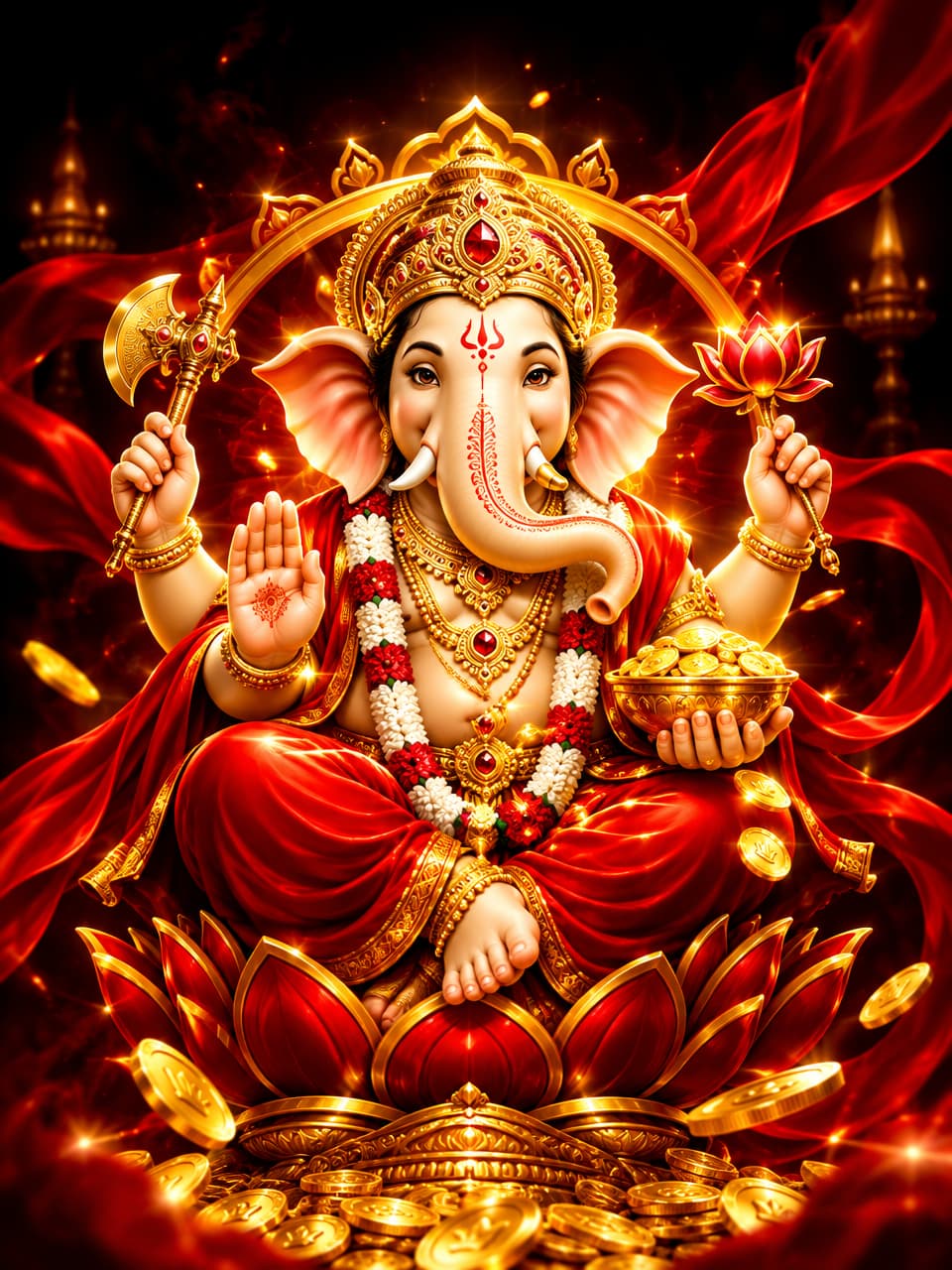 ภาพเกม Fortune Ganesha ที่ออกแบบใหม่สำหรับ sawan888 - สวรรค์888
